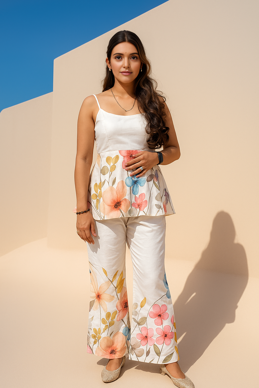Bloom Petal Peplum Co-ord Set