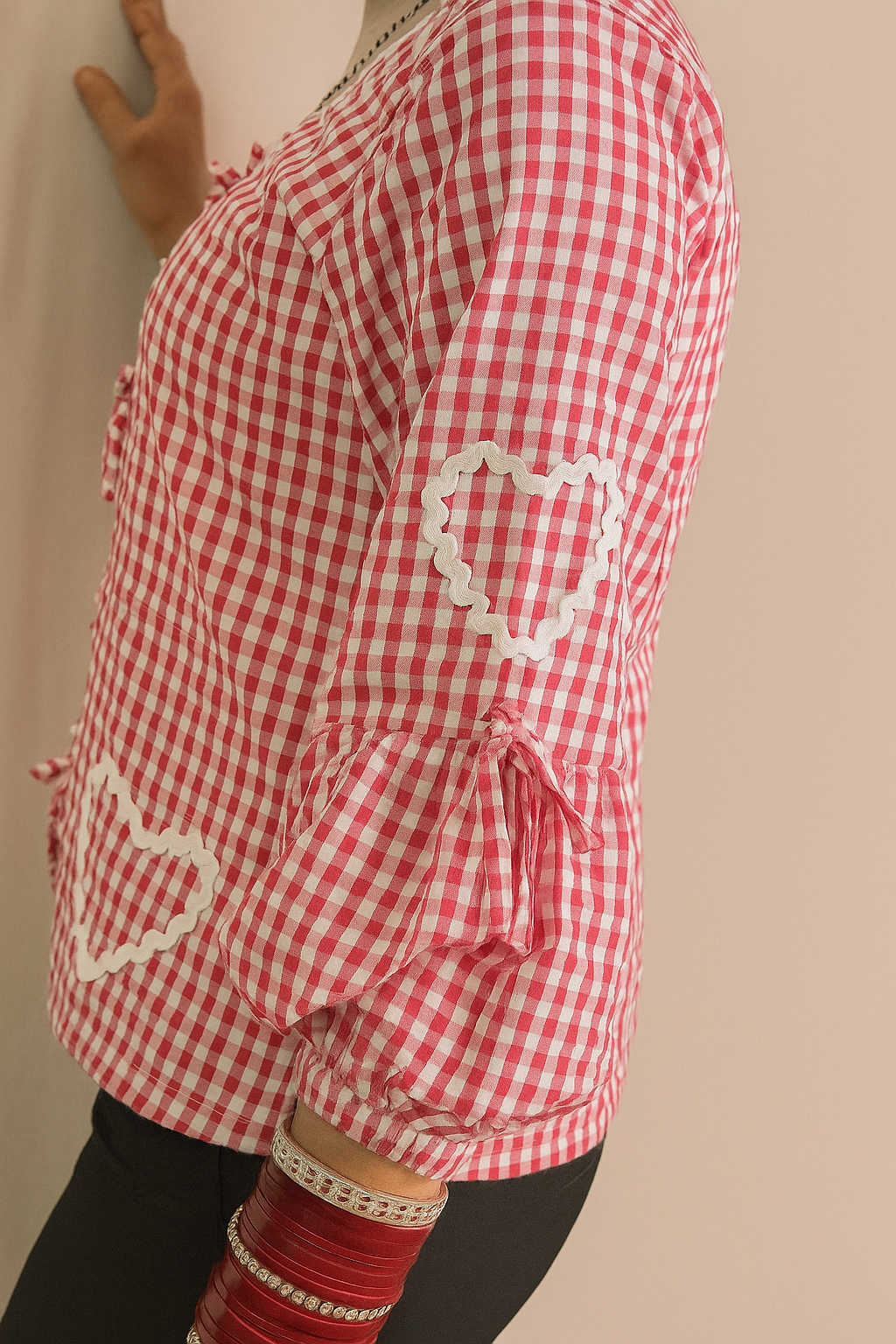 Frill & Flow Gingham Top
