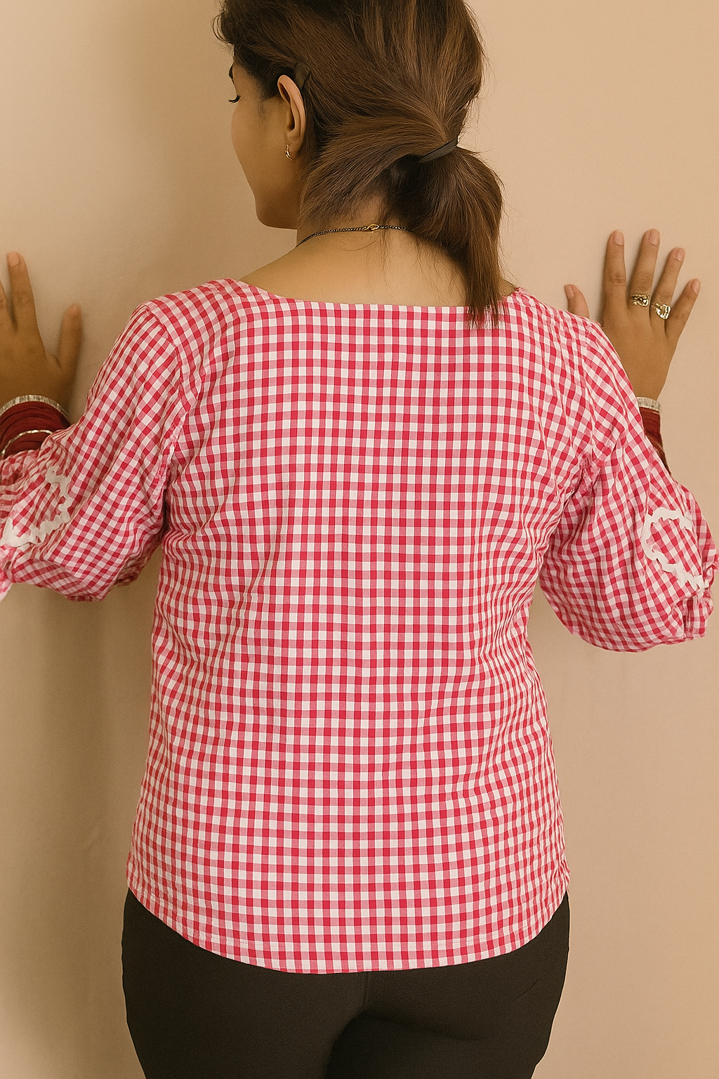 Frill & Flow Gingham Top