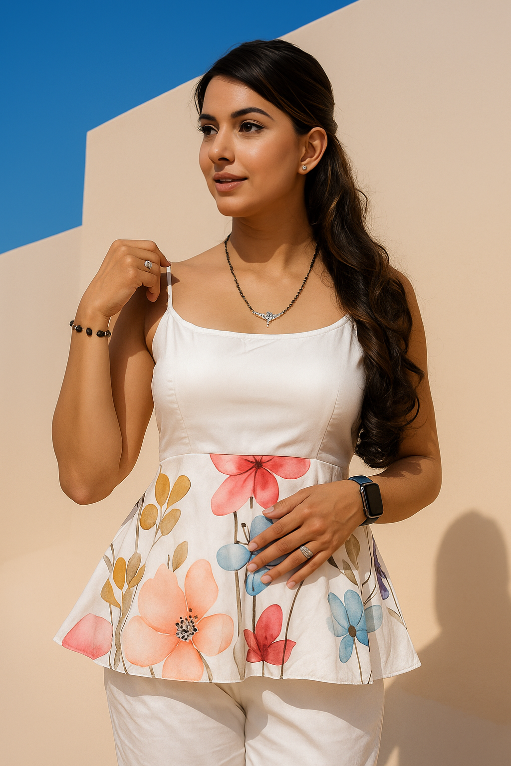 Bloom Petal Peplum Co-ord Set